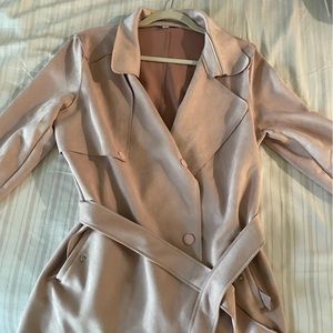 Pink suede jacket/coat size M